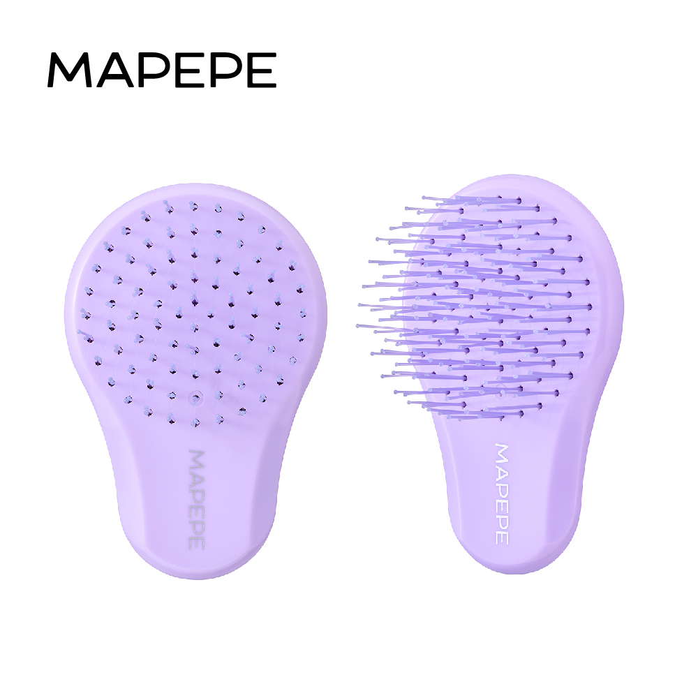 【千康嚴選】Mapepe 不糾結順髮梳(攜帶型) -葡萄紫, , large