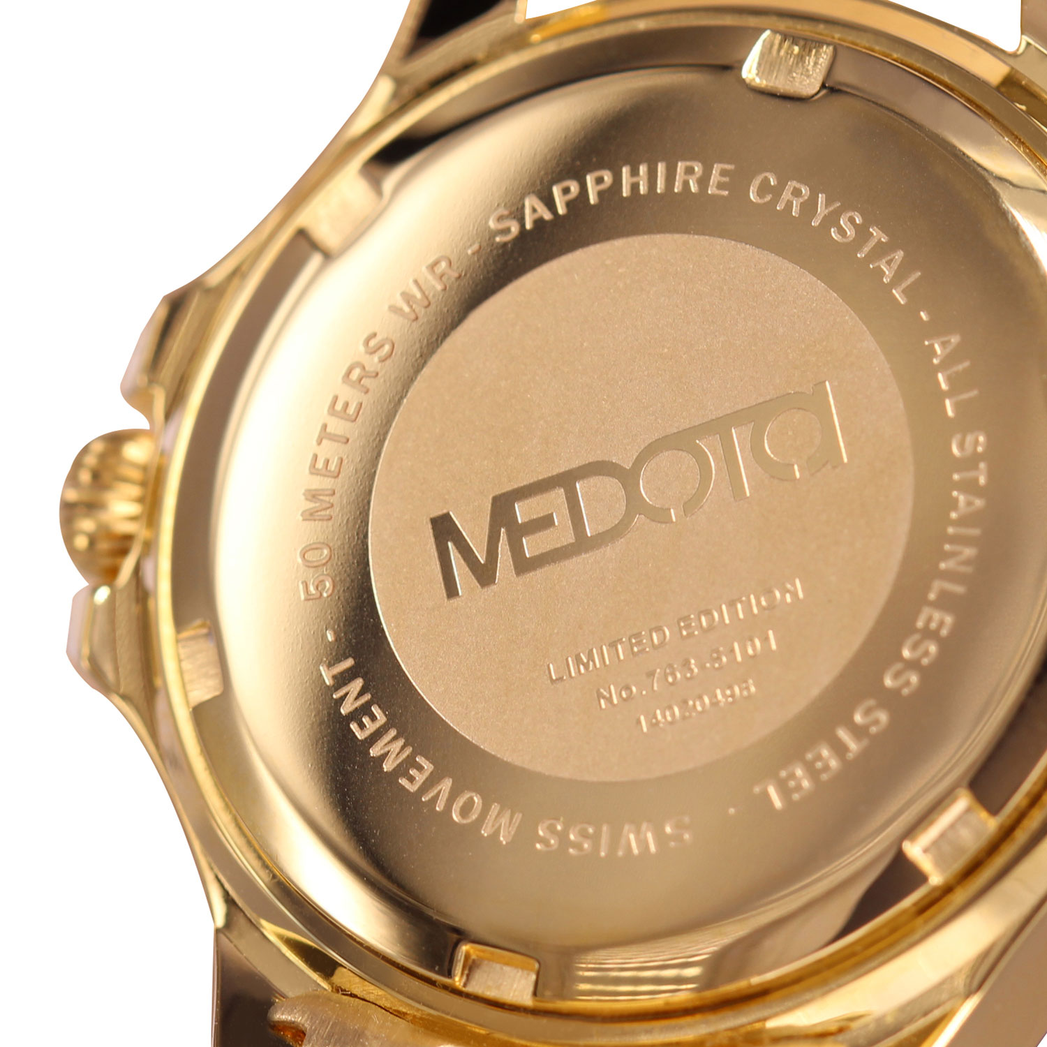 [MEDOTA] DAISY minimalist ladies watch-Black&Gold / DS-9806, , large