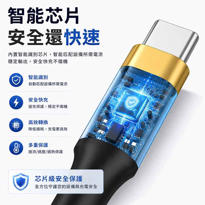 [翊承國際]【免運 + 贈品】6A PD閃充編織數據線, , large
