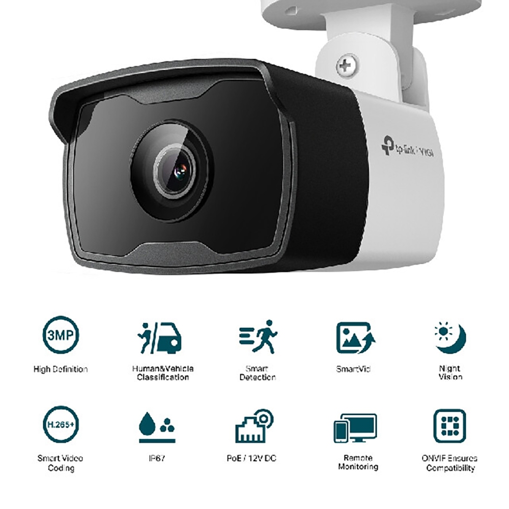 TP-LINK 昌運監視器組合 VIGI NVR1008H-8MP 8路主機+VIGI C330I 3MP網路攝影機*8, , large