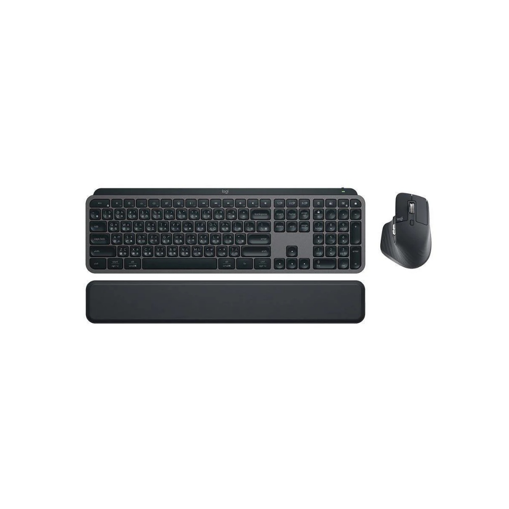 【 Logitech 羅技 】MX KEYS S COMBO 石墨灰 無線 智能 鍵盤滑鼠組, , large