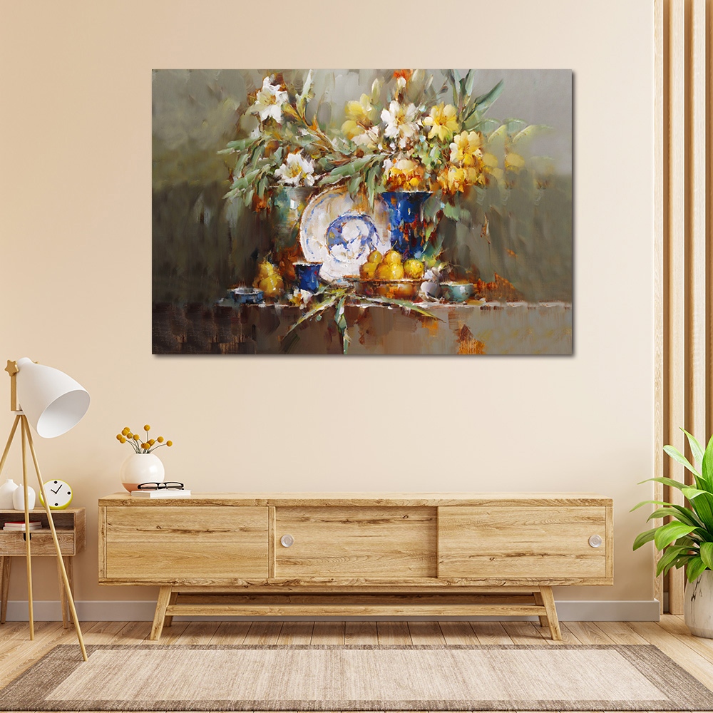 【御畫房】富貴花開之二 國家一級畫師手繪油畫60&times;90cm(VF-198), , large