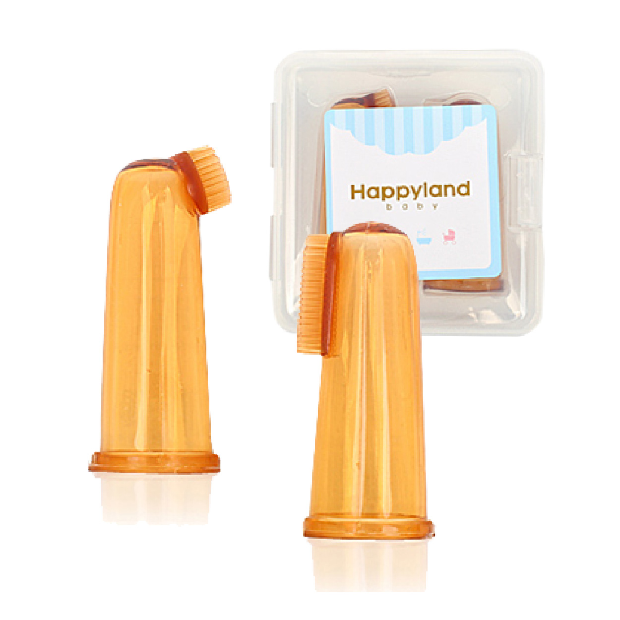 【韓國Happyalnd】銀離子抗菌乳牙刷組 (指套型牙刷), , large