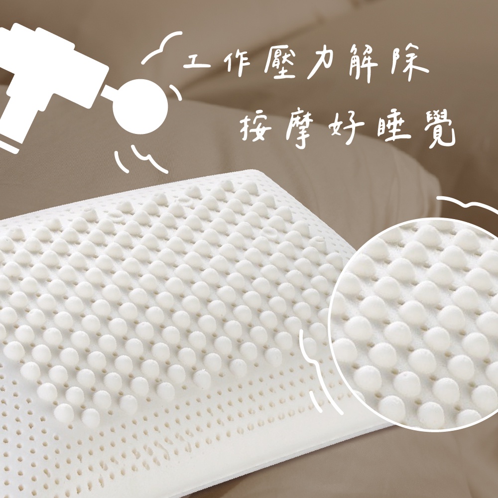【青鳥家居】防蟎抗菌100%天然乳膠枕 枕頭 乳膠枕 乳膠枕頭 透氣枕頭 透氣枕 人體工學枕 低枕頭, , large