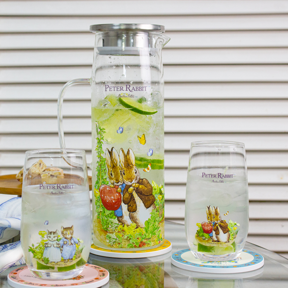 【世豐】Peter Rabbit比得兔 耐熱玻璃冷水壺及水杯3件組＿綠野仙蹤, , large