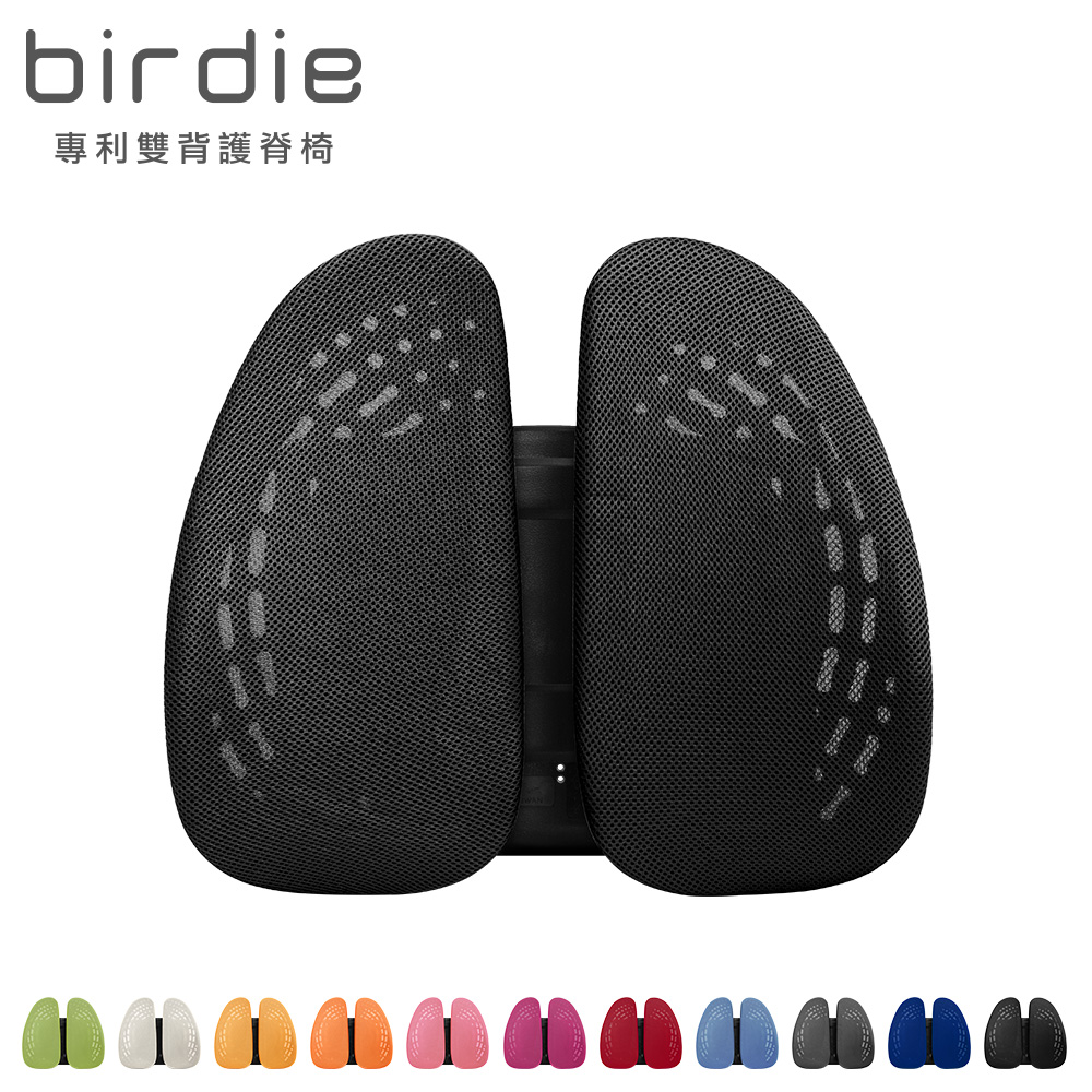 【Birdie】德國專利雙背護脊墊/辦公坐椅護腰墊/汽車靠墊-多色可選, , large
