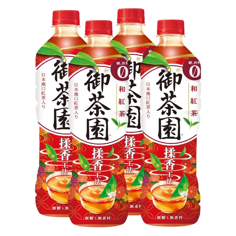 御茶園日式紅茶和紅茶入(無糖)590ml, , large