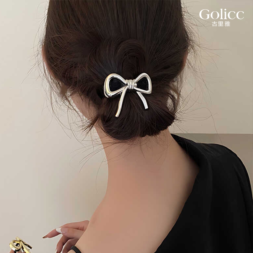 【Gulicc 】古莉可 髮圈 簡約蝴蝶結 氣質甜心髮圈, , large