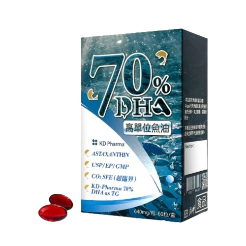 [台灣康田] 魚油70%DHA (60粒/盒), , large