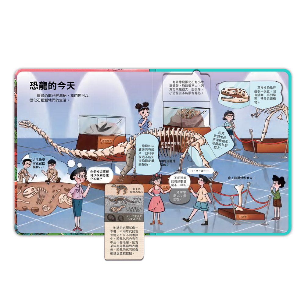 [風車圖書] 百問百答圖解翻翻書-揭祕恐龍, , large