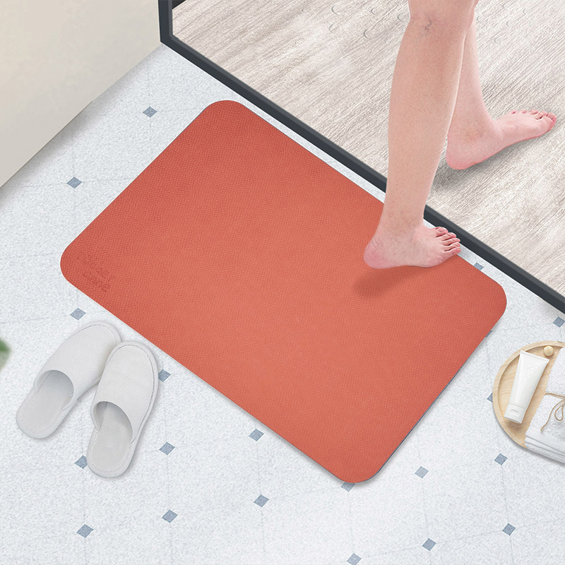 【Monster】 Soft Diatomaceous Earth Absorbent Mat (66x44cm) &ndash; Brick Red, , large