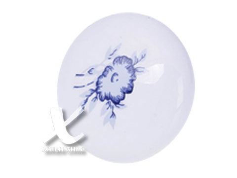 【協進五金】陶瓷珠 普花瓷(黃花), , large