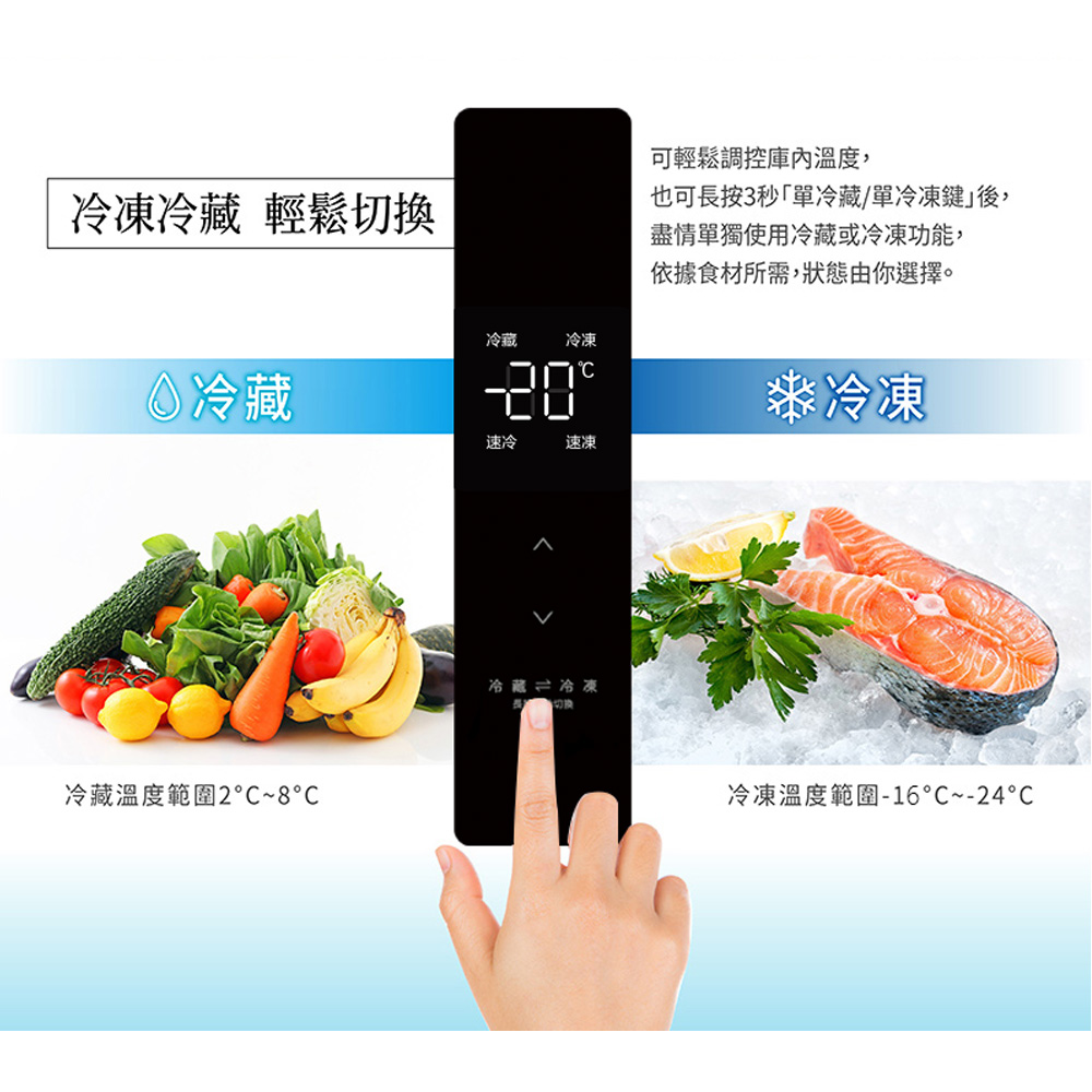 SANLUX 台灣三洋250公升變頻無霜直立式冷凍櫃SCR-V250F, , large