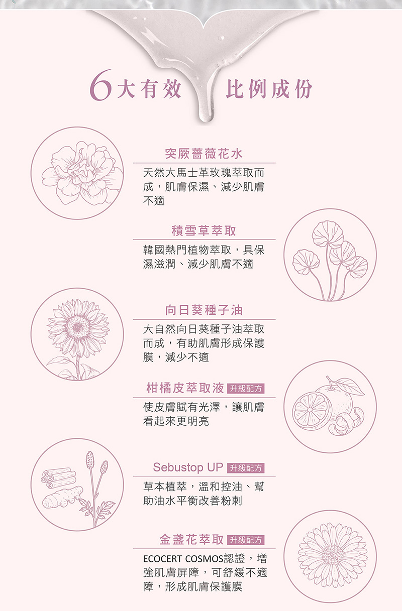 茵可兒 洗卸兩用潔顏露 積雪草保濕洗面乳 清透柔膚潔顏露, , large