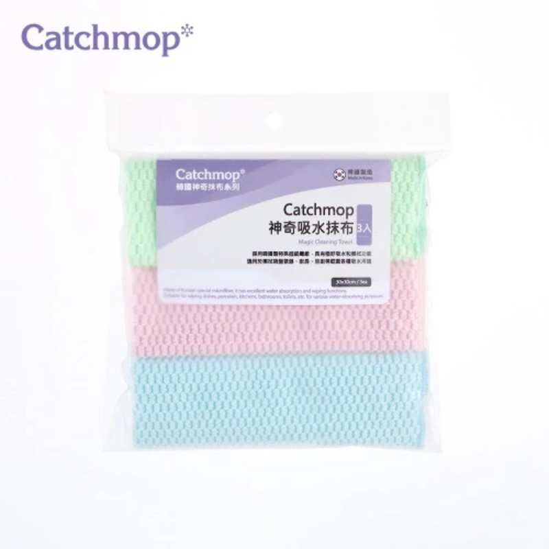 【THE LOEL】Catchmop 神奇吸水抹布 (3入裝) / 適用於各種吸水清潔用途, , large