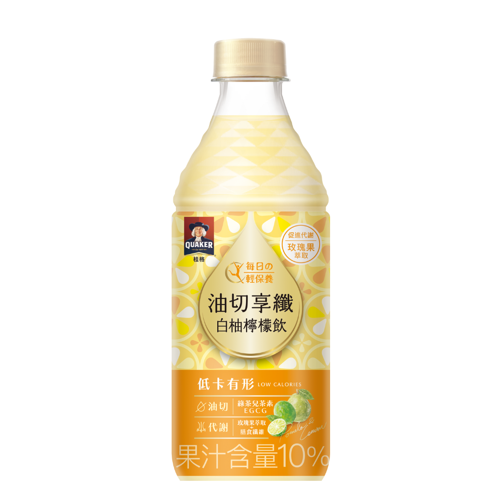 Quaker fiber pomelo lemon drink 450ml, , large
