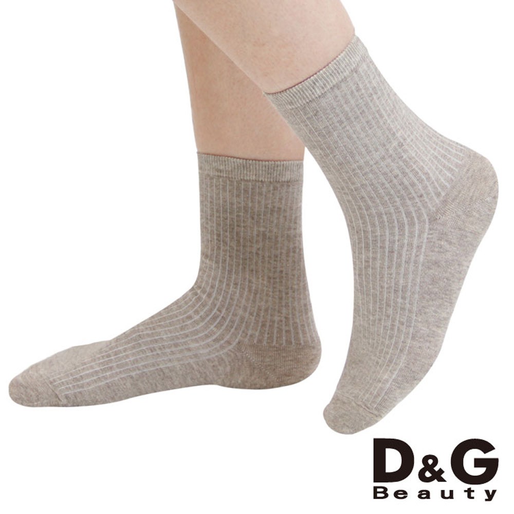 【D&G】直條暗紋3/4女襪-D385 襪子 短襪, , large