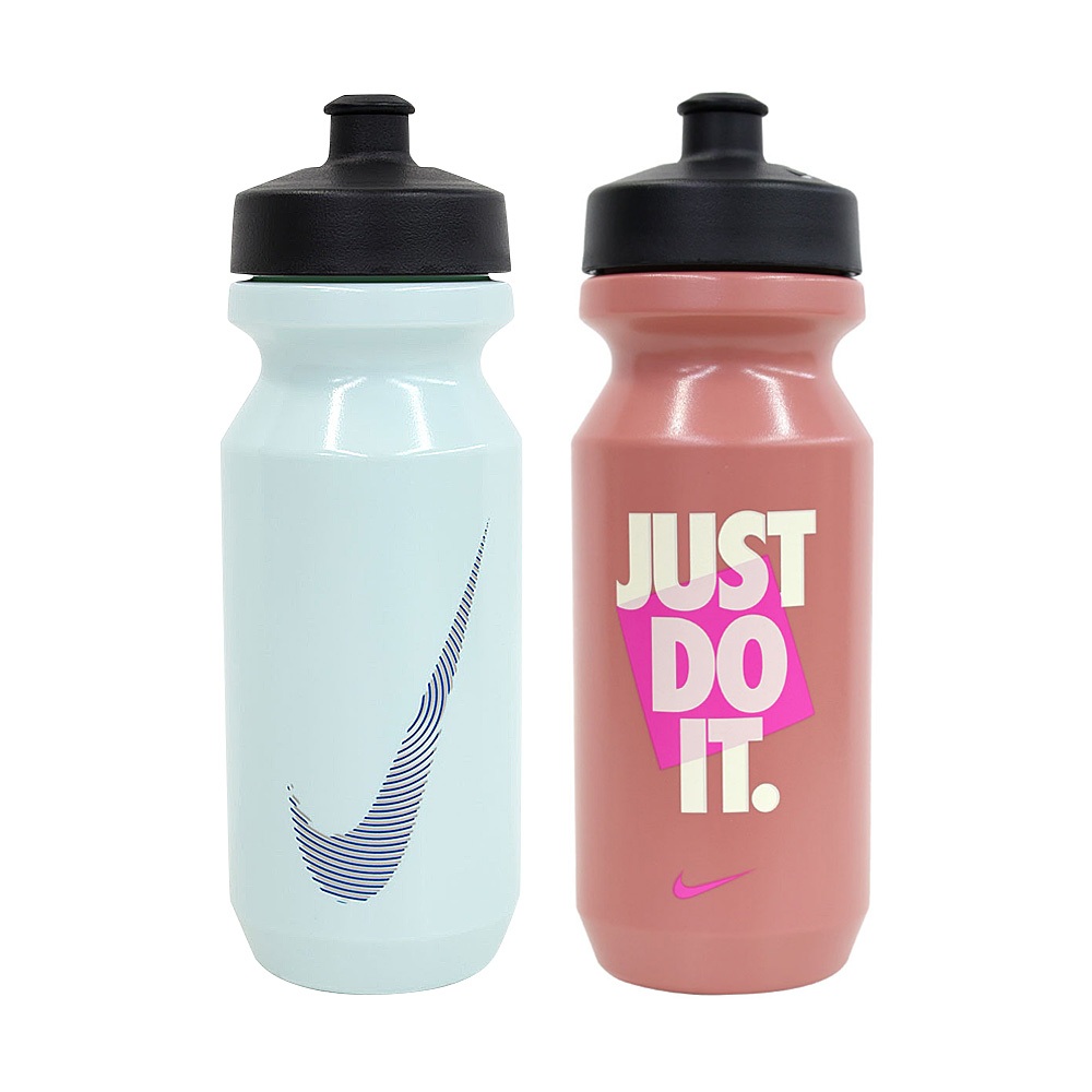 NIKE GRAPHIC 大嘴巴水壺 2.0 22OZ/650ml 運動水瓶 隨身杯 健身 擠壓式 防漏 淺藍 珊瑚粉, , large