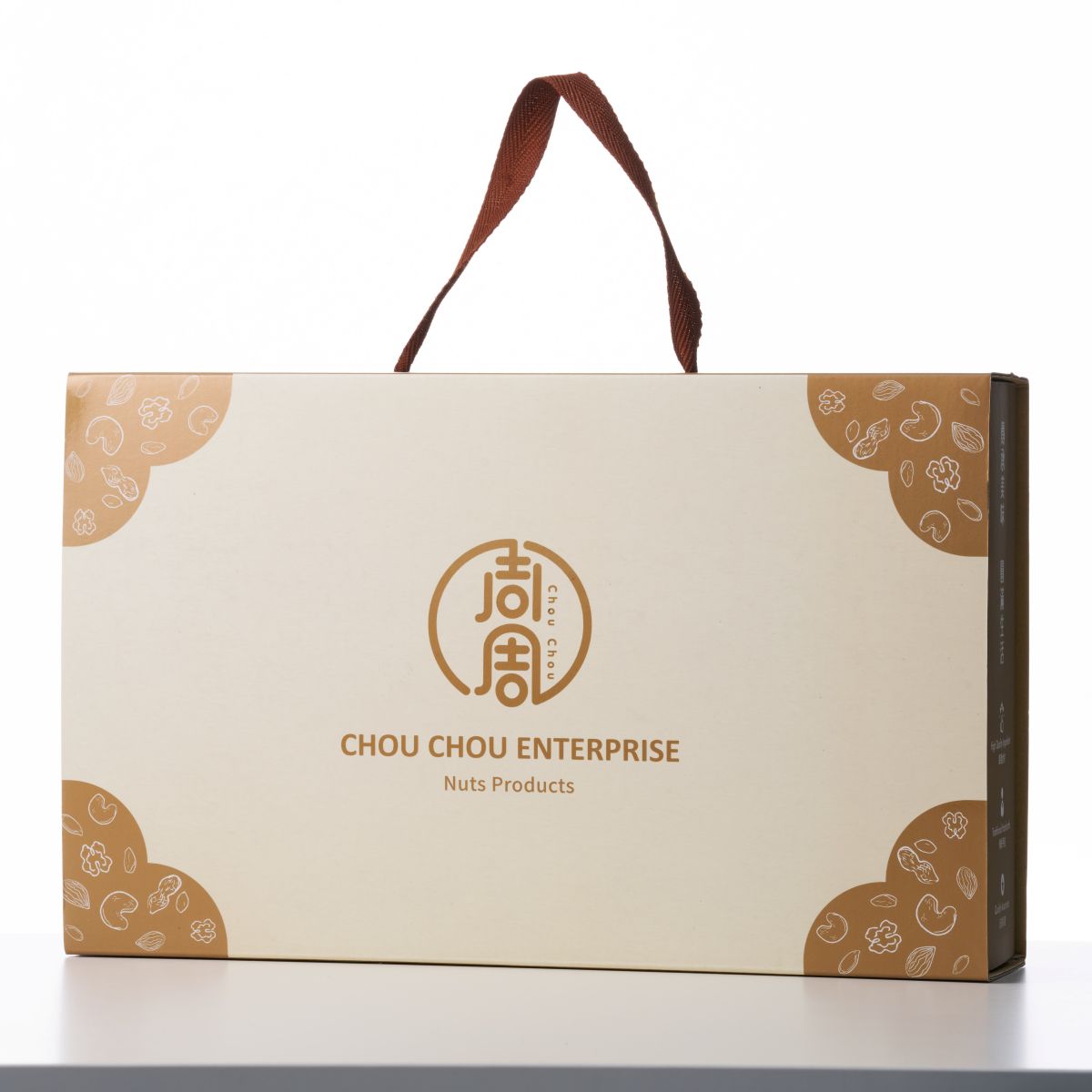 Premium Nut Brittle Gift Box (Peanut, Sesame & Almond) | Handmade Low-Sugar Traditional Candy, Ideal for Corporate & Festival Gifts【ChouChou Enterprise】, , large