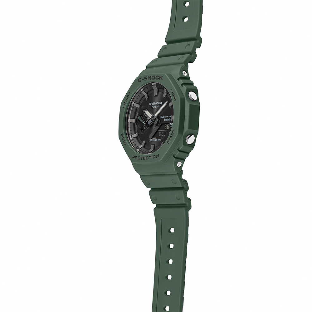 CASIO 卡西歐 G-SHOCK 藍牙 八角 太陽能 電子錶 GA-B2100-3A, , large