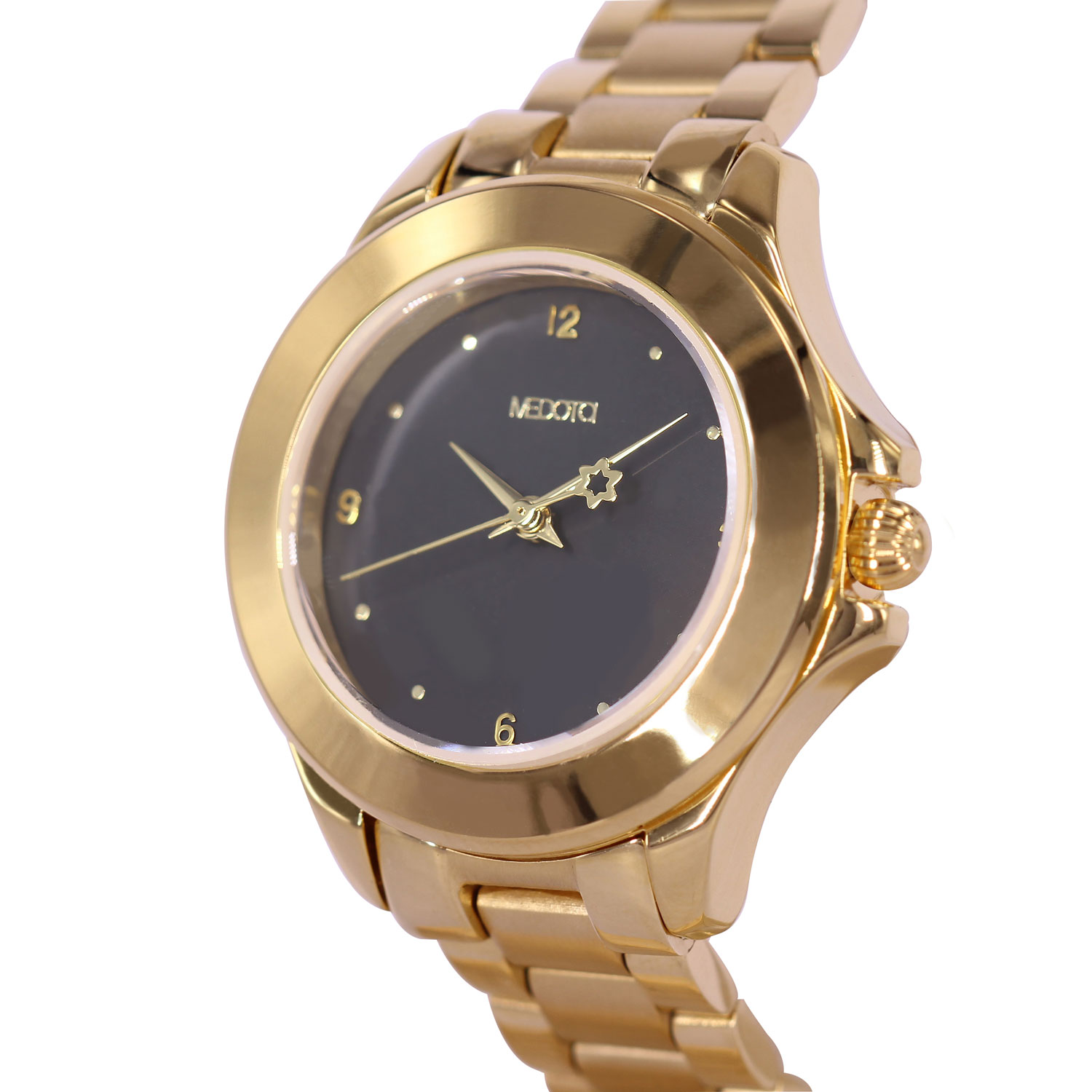 [MEDOTA] DAISY minimalist ladies watch-Black&Gold / DS-9806, , large