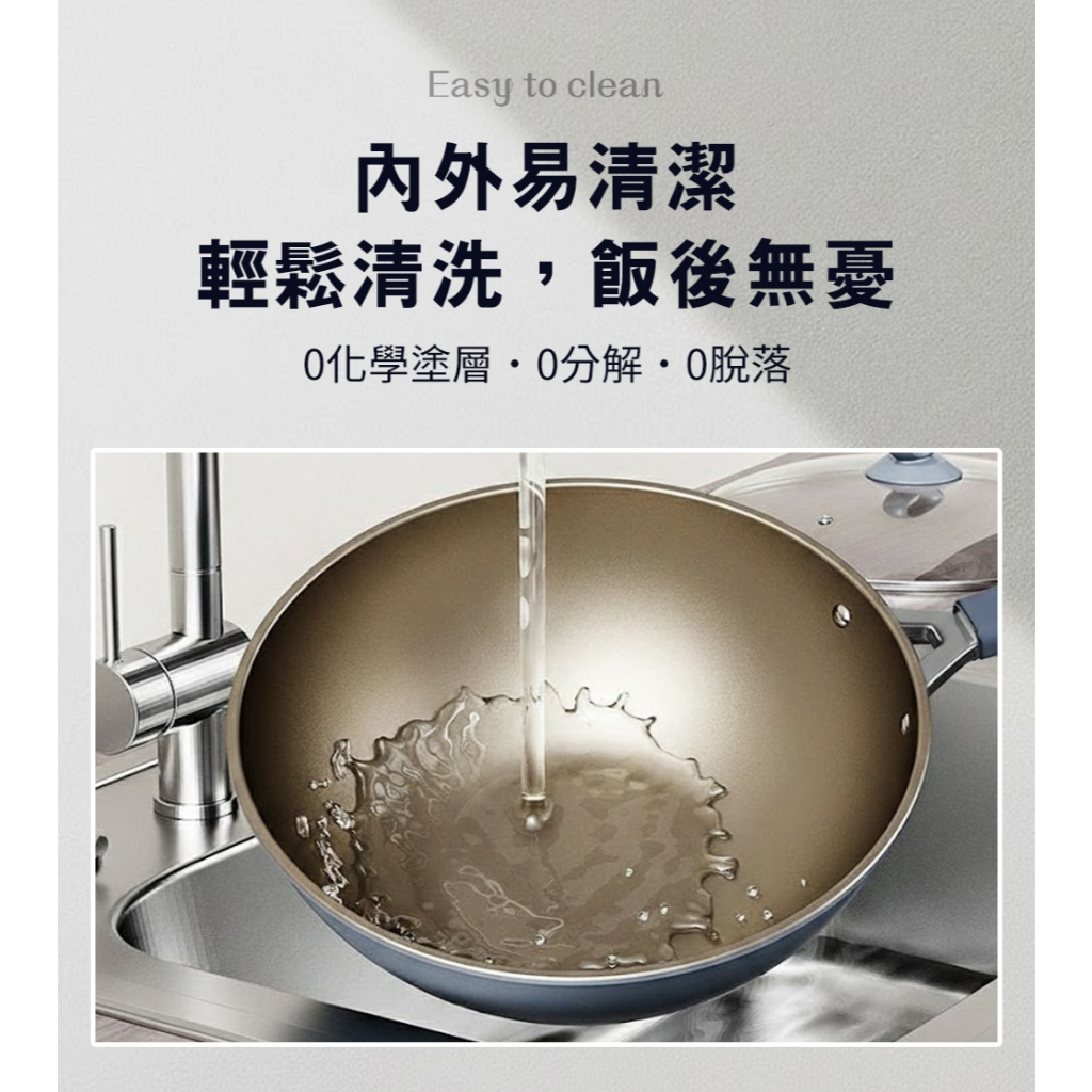 有鈦不沾炒鍋32cm+蓋(附硅膠鏟+菜瓜布)(K0041-32) 6/9-6/30 滿千送AOC電動牙刷, , large