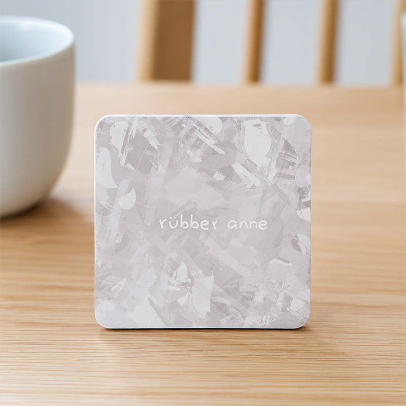 【Monster】 Soft Diatomaceous Earth Absorbent Coaster &ndash; Misty Sakura Tales (10x10cm) &ndash; Deep Space Gray, , large
