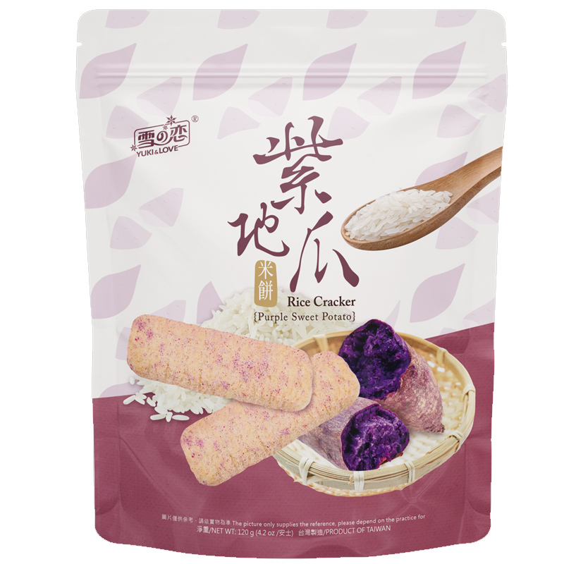 RICE CRACKER - PURPLE SWEET POTATO, , large