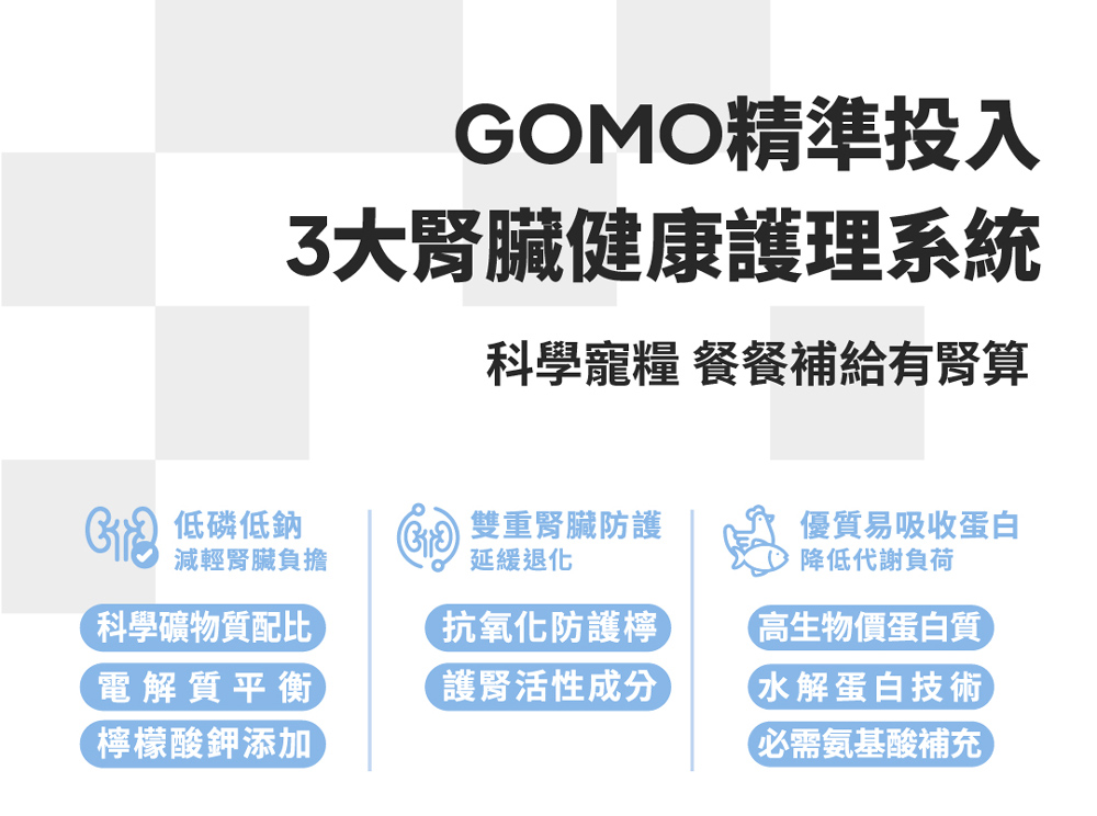【GOMO PET FOOD】平衡生活/全齡貓腎臟低負擔配方1.5kg 貓飼料 貓糧, , large