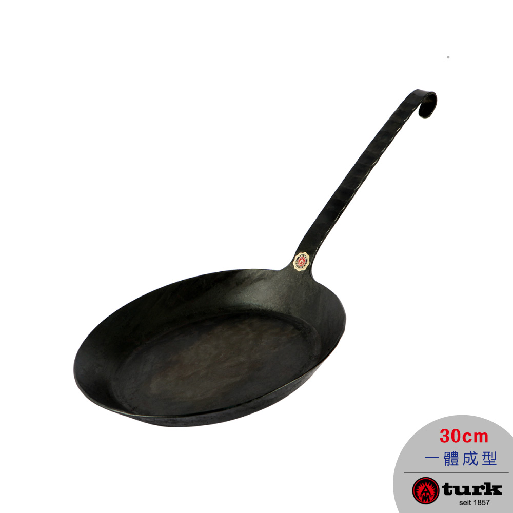 【德國turk土克鐵鍋】手工職人專業經典一體成型 平底鍋長柄30cm, , large