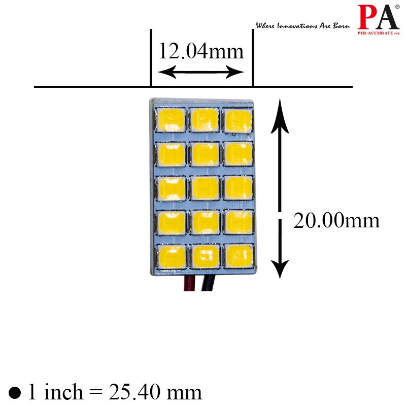 【PA LED】雙尖 T10 BA9S 超白光 暖白光 2835 15晶 SMD LED 燈板 室內燈 閱讀燈 行李箱燈, , large