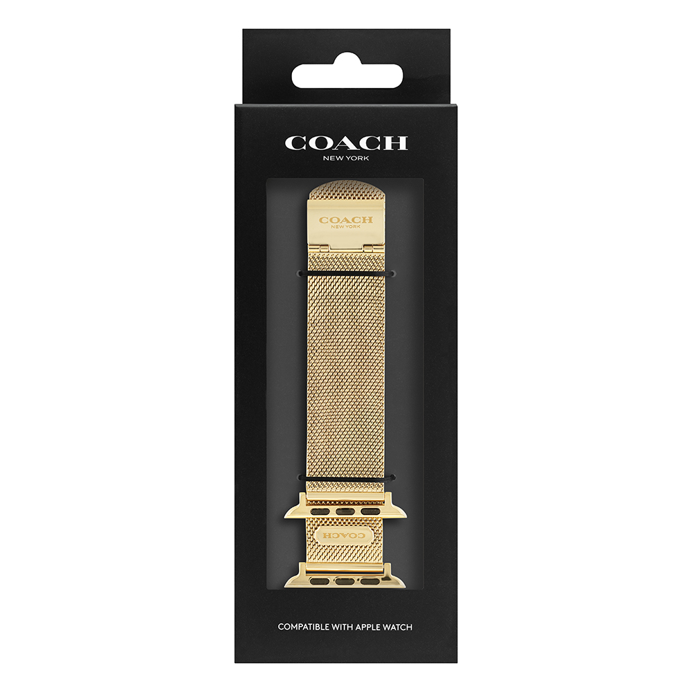COACH Apple Watch 錶帶 42/44mm 適用 金色米蘭錶帶 送禮 禮物 推薦(不含手錶), , large