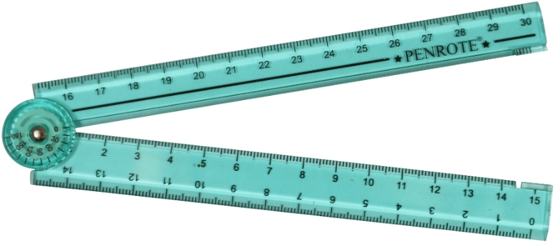 Aurora Folding Ruler &ndash; Green, , large