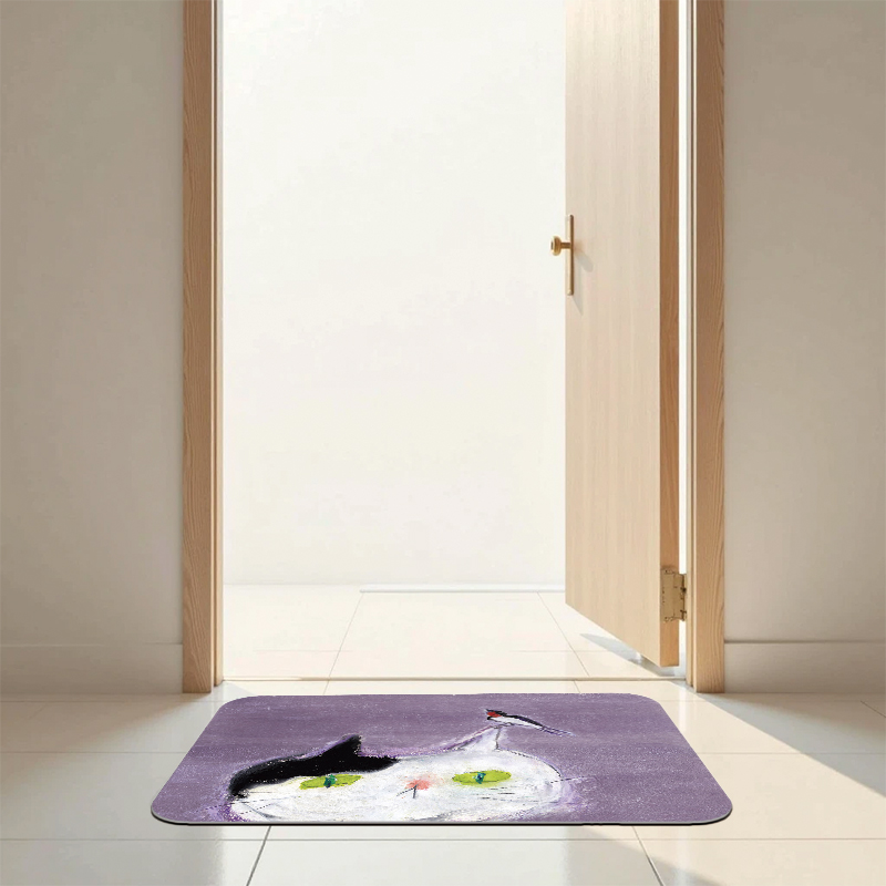【Monster】 Soft Diatomaceous Earth Absorbent Mat &ndash; DUCKY SHEN Collection (60x40cm) &ndash; Swallow Meow, , large