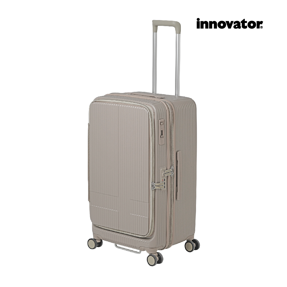 【INNOVATOR】上掀式&對開式 26吋剎車行李箱-拿鐵咖啡, , large