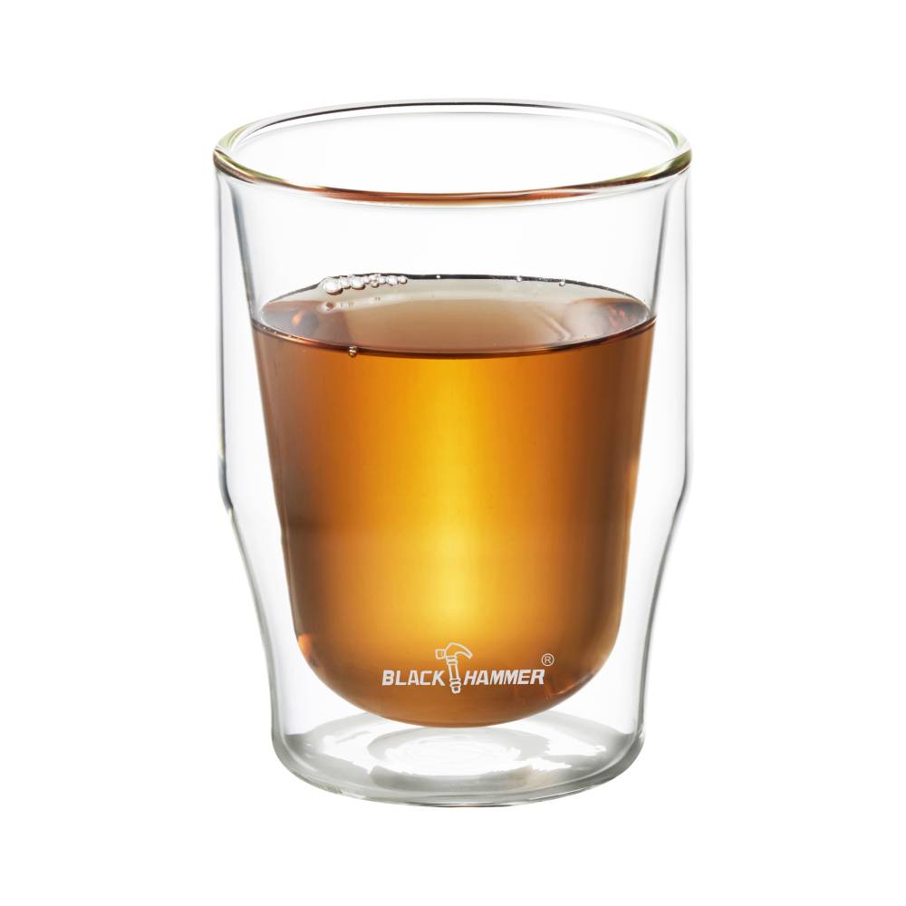 BH 曲線雙層耐熱玻璃杯320ml, , large