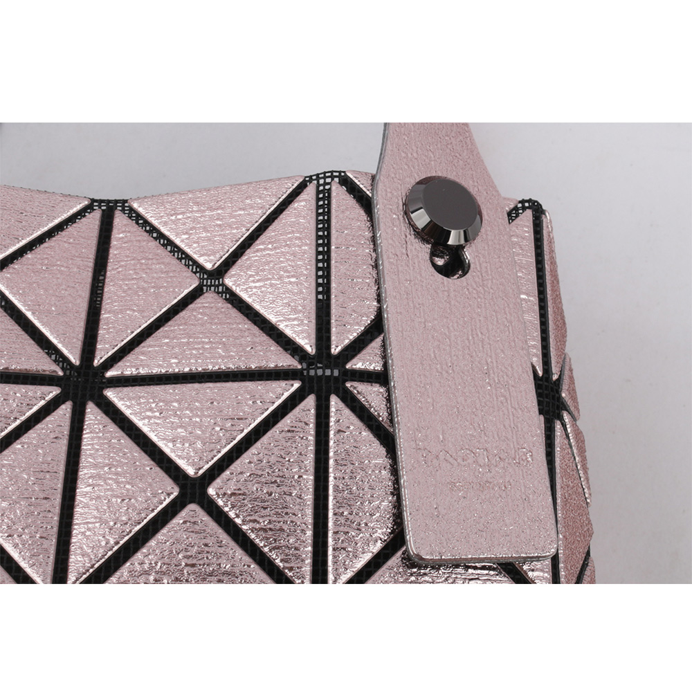 ISSEY MIYAKE BAO BAO 5X4 立體金屬色迷你方盒手提包/玫瑰粉, , large