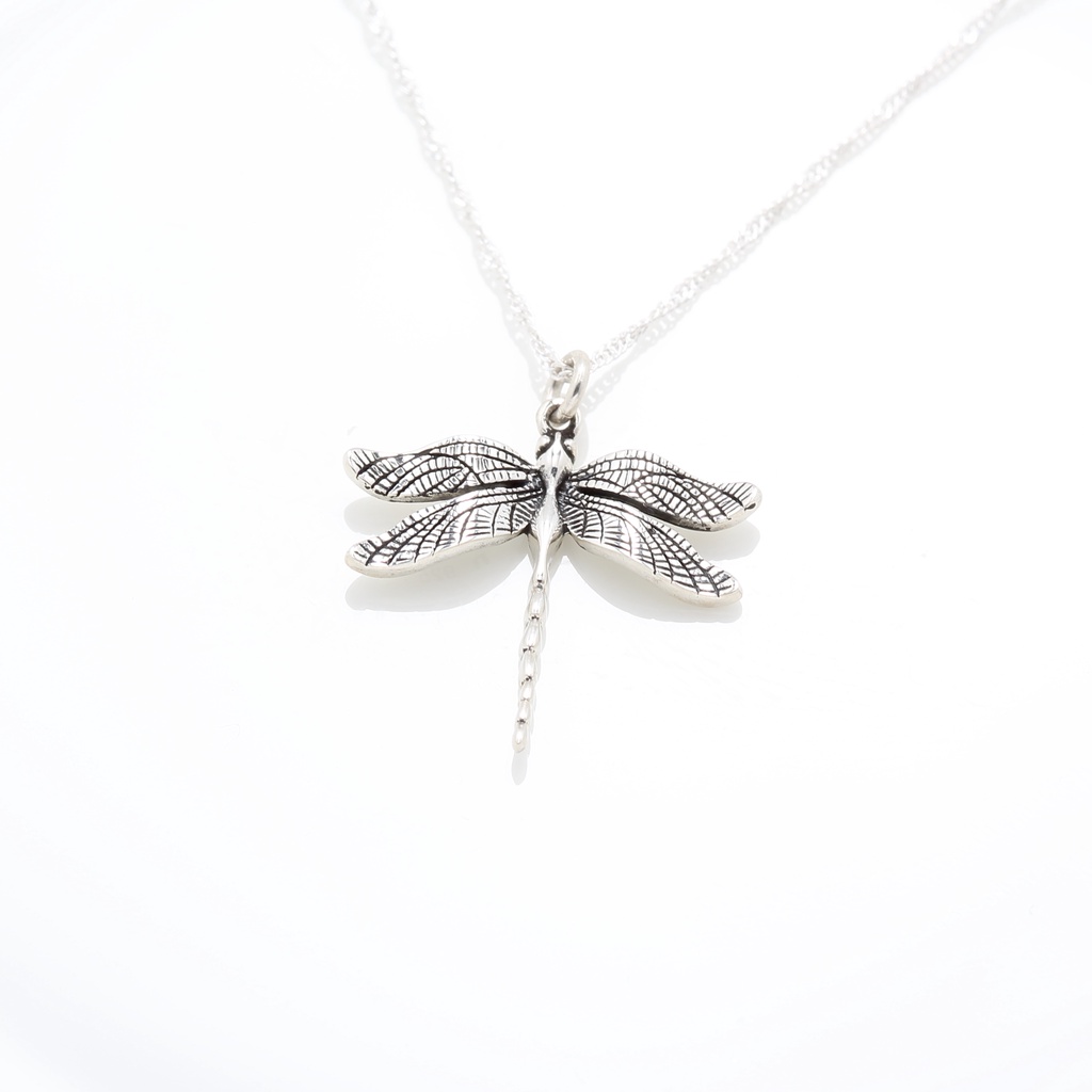 【Angel & Me】Dragonfly s925 sterling silver necklace Birthday Valentine Day gift, , large