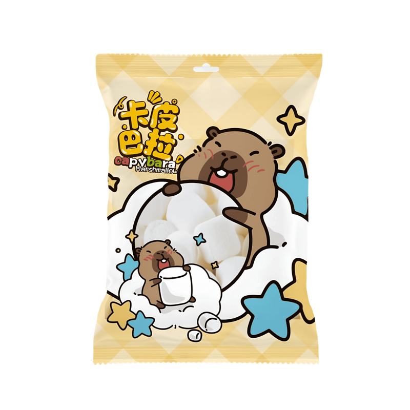 卡皮巴拉卡通棉花糖, , large