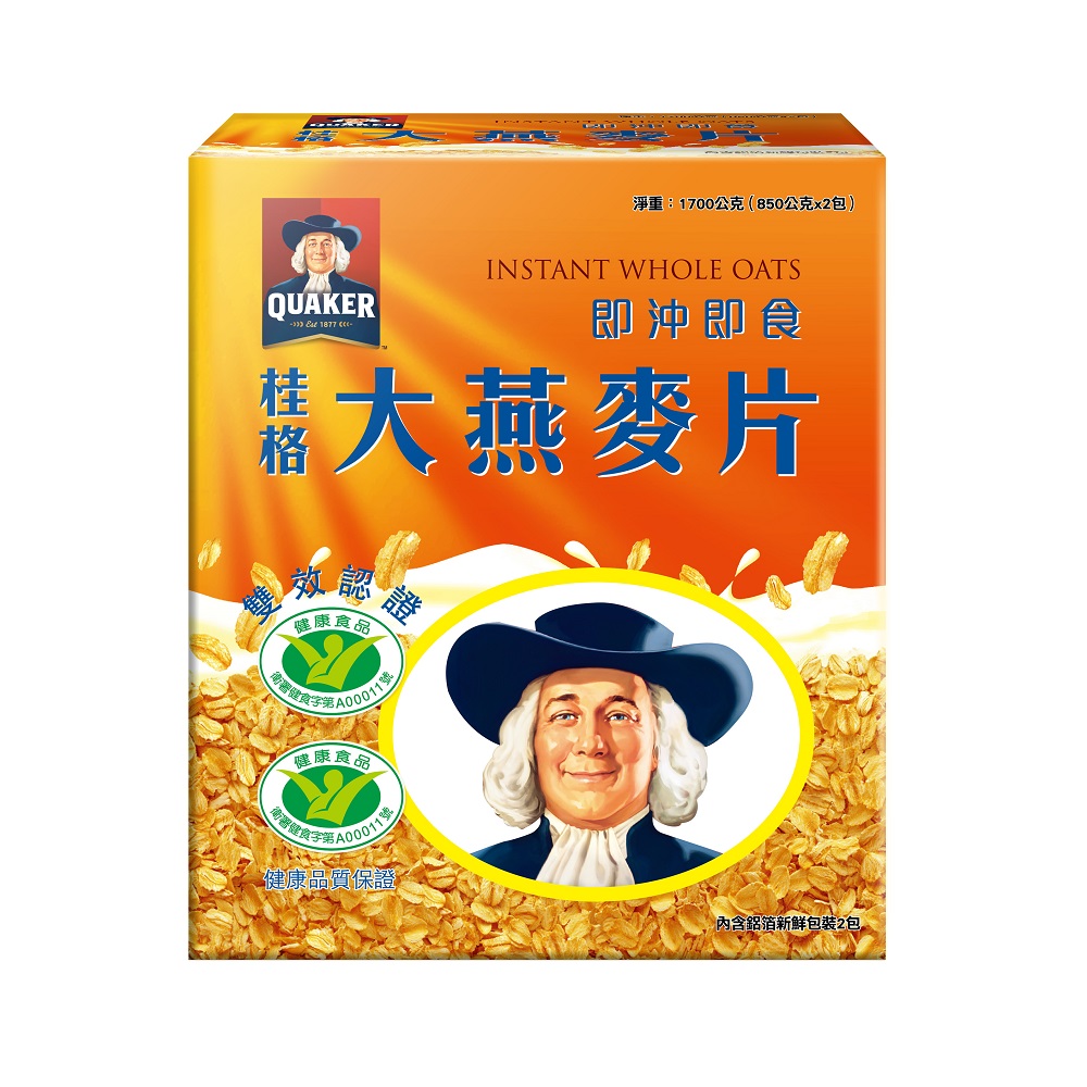 桂格即沖即食大燕麥片1700g, , large