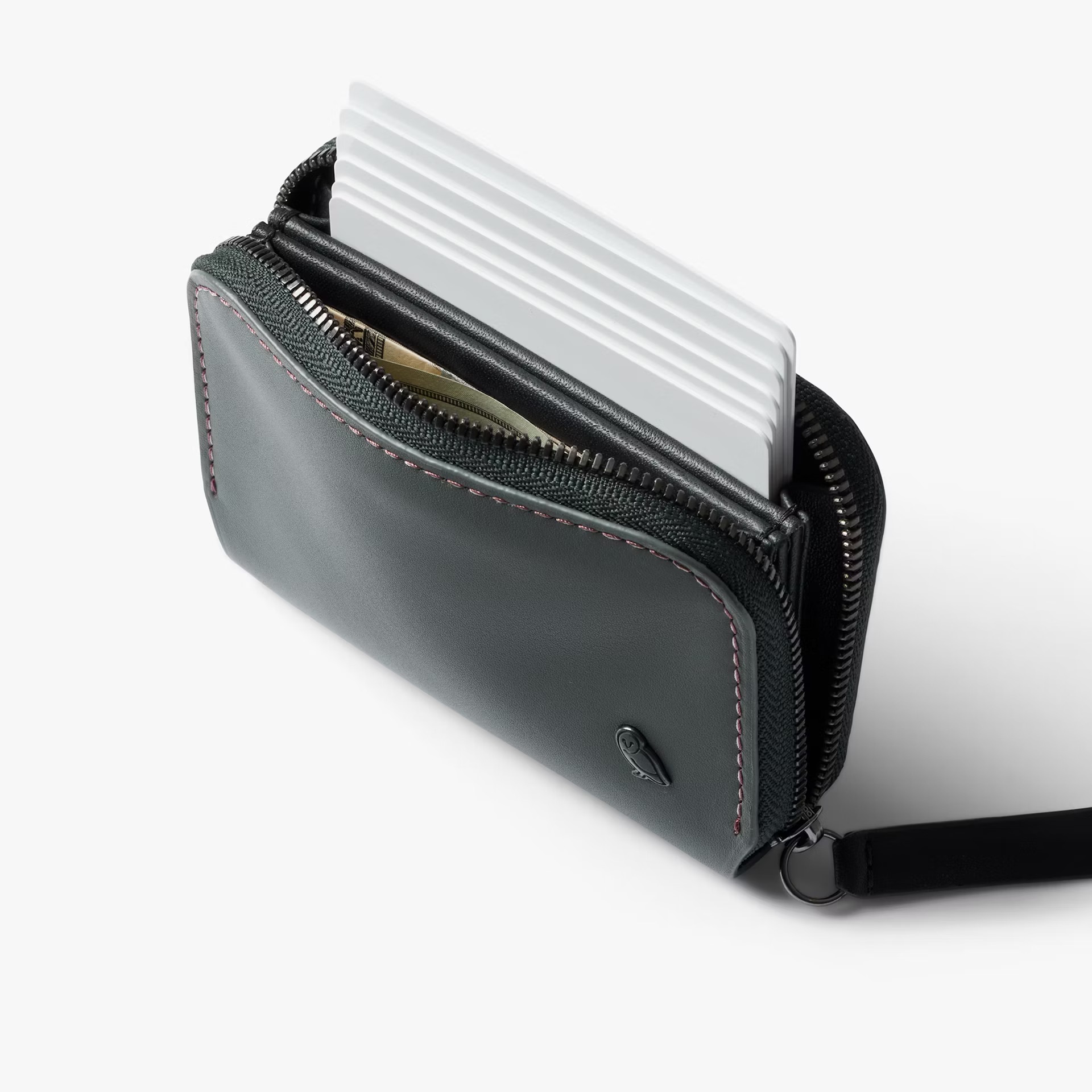 Bellroy Folio Mini 小錢包 卡片收納包 拉鍊包 零錢包 優質皮革(森沼綠）-WFMA, , large
