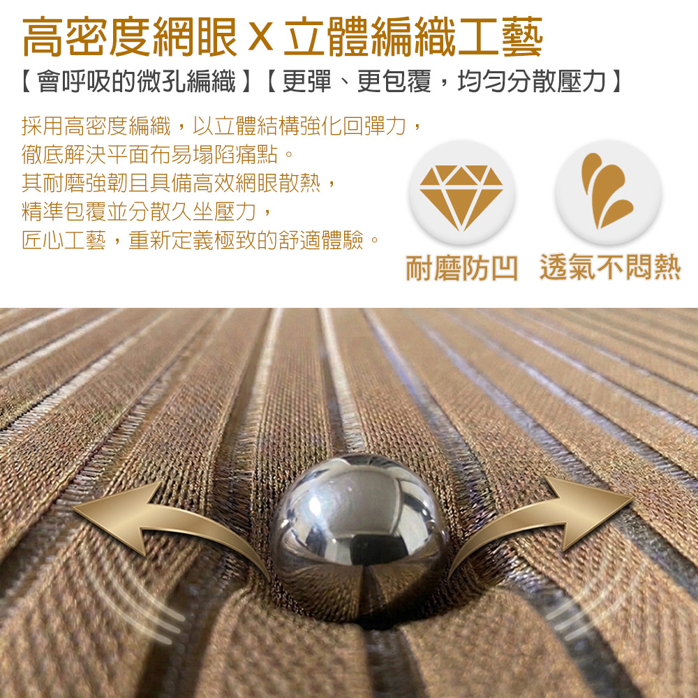 【G+居家】無段式3D紓壓布休閒躺椅-金咖啡色-方管加強版 贈杯架(折疊椅/孝親椅/午睡椅/折合椅/涼椅/休閒椅/折疊躺椅/陽台涼椅), , large