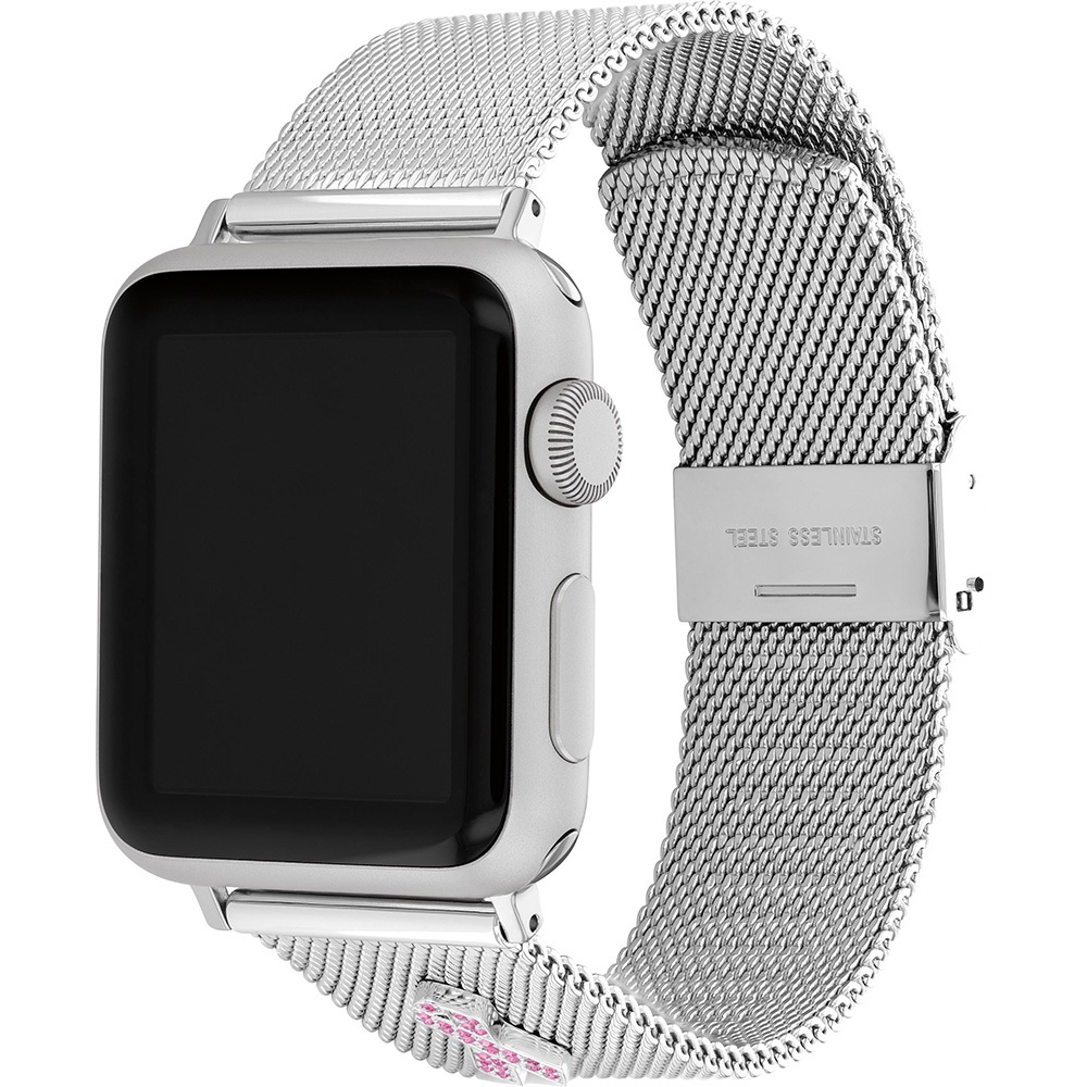 COACH Apple Watch 錶帶 38/40/41mm 適用 粉紅色水晶絲帶 米蘭錶帶(不含手錶), , large