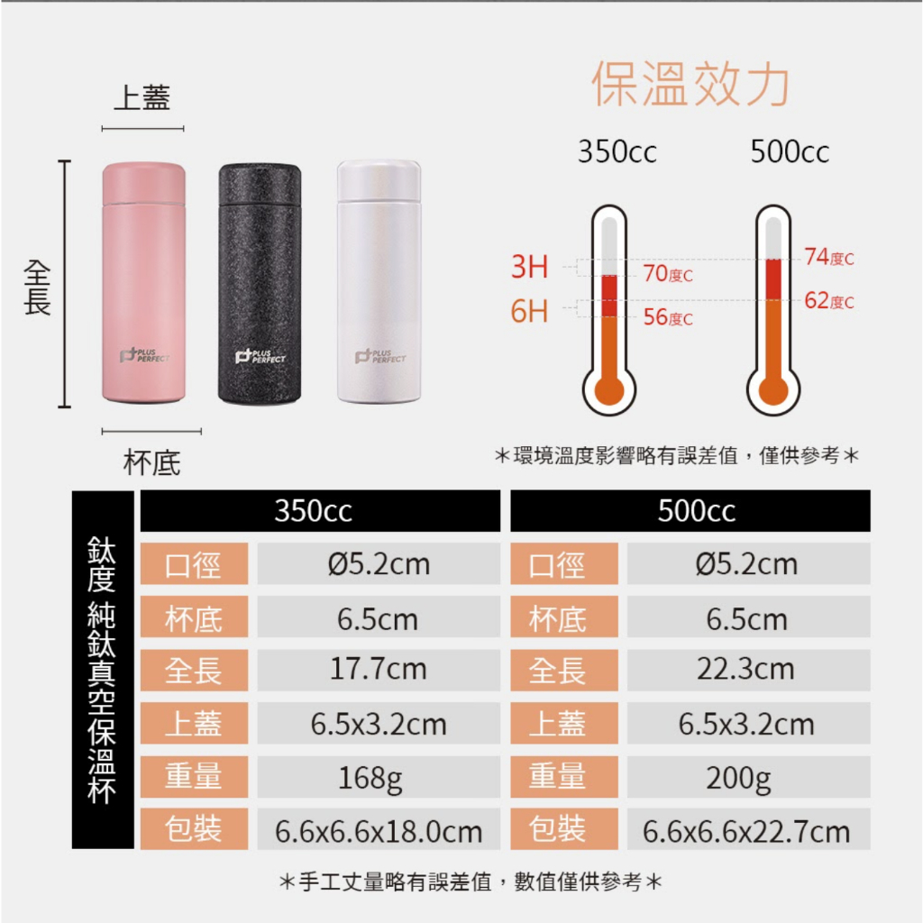 PERFECT 理想牌 鈦度純鈦真空杯保溫杯鈦杯 櫻花粉500cc-Leidea樂德兒, , large