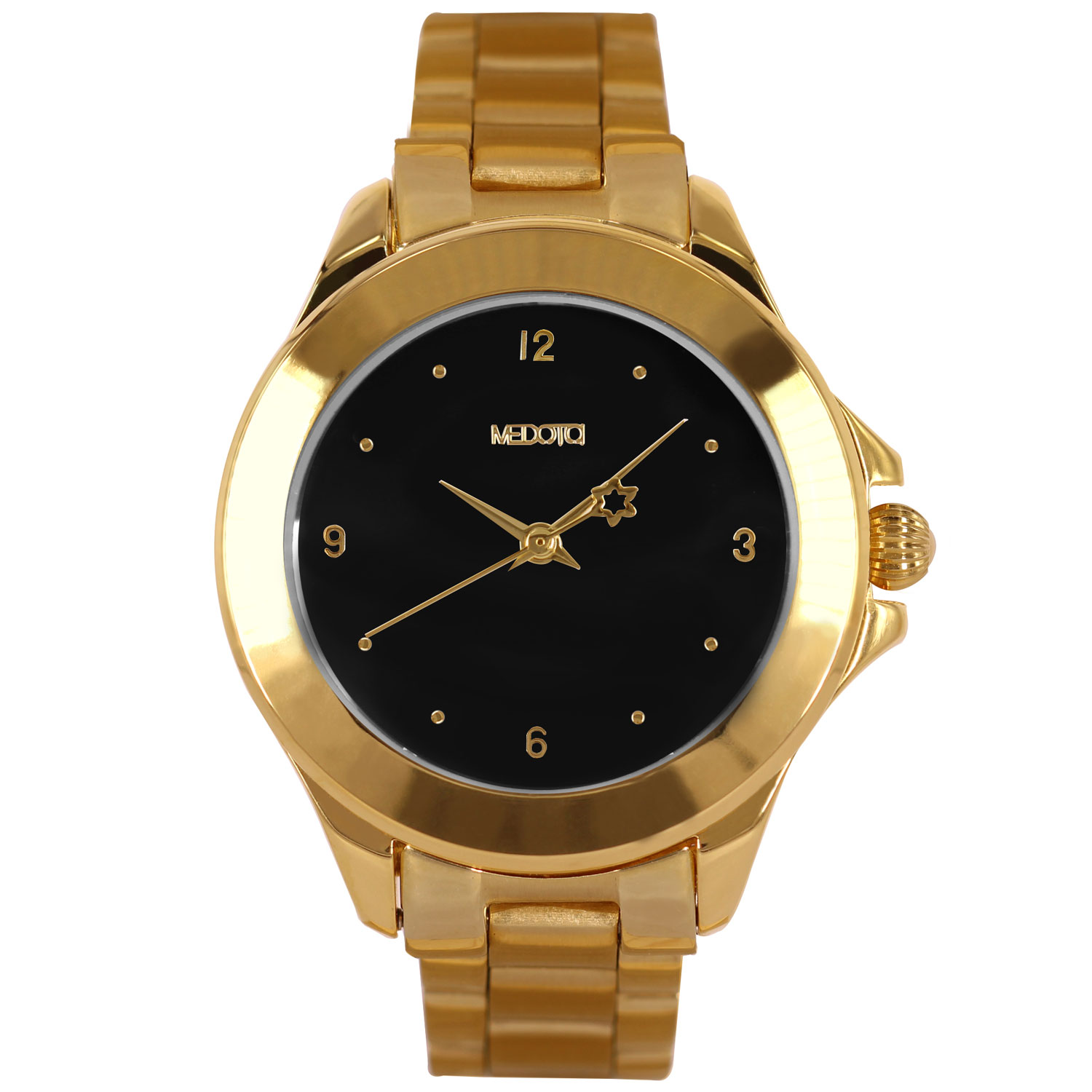 [MEDOTA] DAISY minimalist ladies watch-Black&Gold / DS-9806, , large