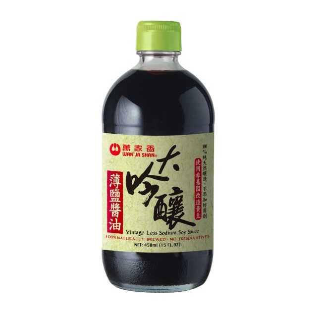 萬家香大吟釀薄鹽醬油450ml, , large
