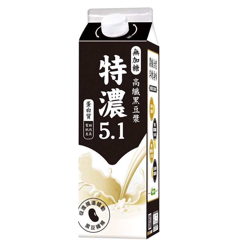 光泉無加糖濃黑豆漿936ml, , large