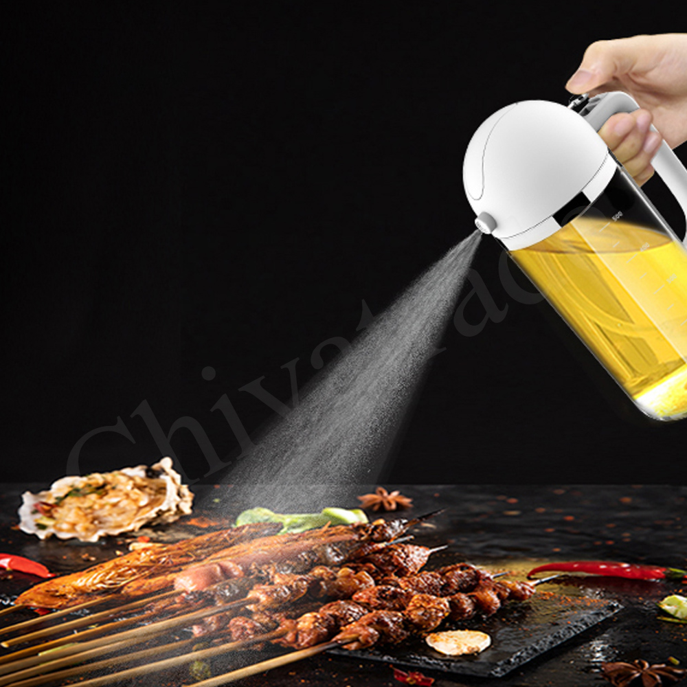 【百科良品】兩用型 自動開合油壺 噴油壺 防漏回流 調味瓶 550ml, , large