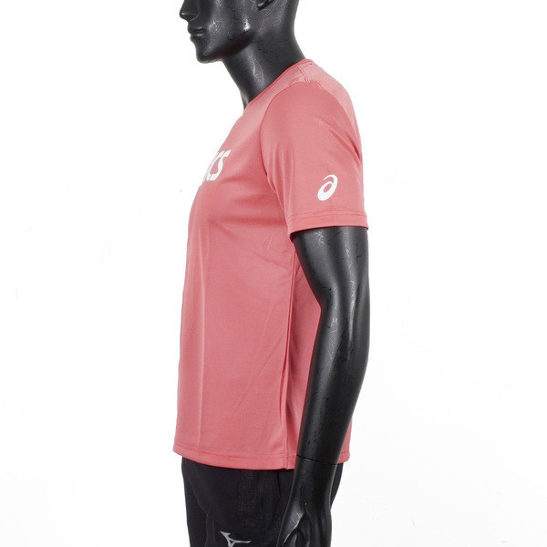 Asics 男女 短袖 T恤 運動 透氣 吸濕 快乾 抗UV 台灣製 延續 粉紅 [2033B666-700], , large