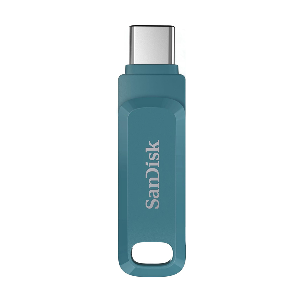 【SanDisk】Ultra GO 64G 海灣藍 TYPE-C USB 3.2 雙用 OTG 旋轉隨身碟 讀取速度 300MB/s, , large